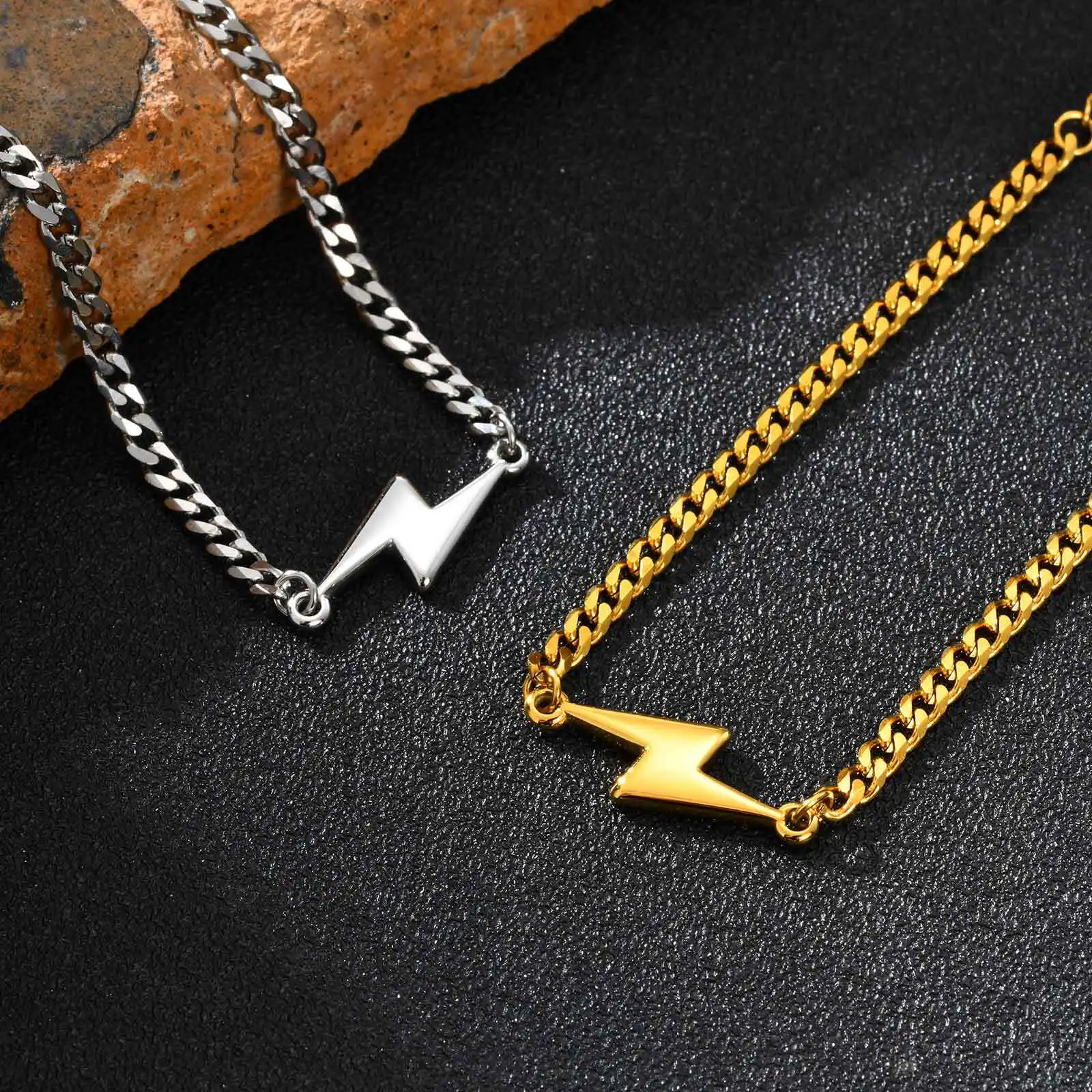 Waterproof Lighting Chain Bracelet for Men Boys,Stainless Steel Adjustable Cuban Link Wristband,Hip Hop Simple Jewelry Gift