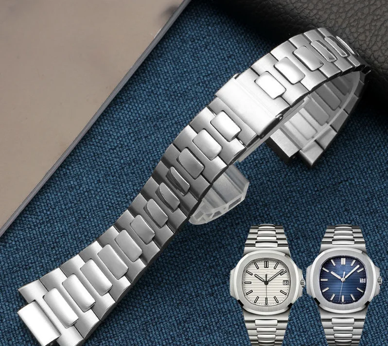 

25X13MM Watch Accessories for PATEK PHILIPPE Nautilus 5711 5712 1A010 AQUANAUT Series Stainless Steel Strap Watch Strap Bracelet