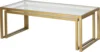 Rectangular Nested Coffee Table in Brass, Modern coffee tables for living room, studio apartment essentials 4