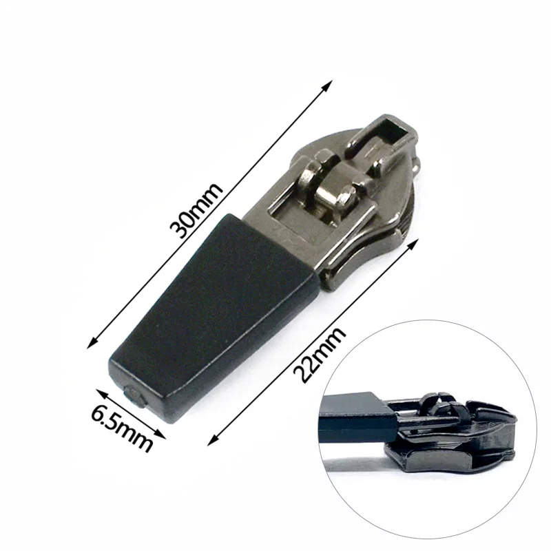 10Pcs 3# 5# Zipper Puller Slider for Waterproof Invisible Nylon Zippers Reverse Decorative Zipper Head Sewing Accessories zipper repair kit zipper pullers zipper sliders zipper heads zipper accessories