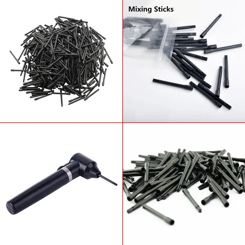 100pcs For Tattoo Ink Pigment Mixer Tattoo Mix Sticks Tattoo Pigment Ink Mixer Plastic Mixing Sticks Microblading Pigment Sticks 6