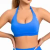 Yoga Impact Sports Bra With Logo Women Seamless Halter Bra Open Back  Top Bras Medium Support Gym Crop Top Padded Sportswear 1
