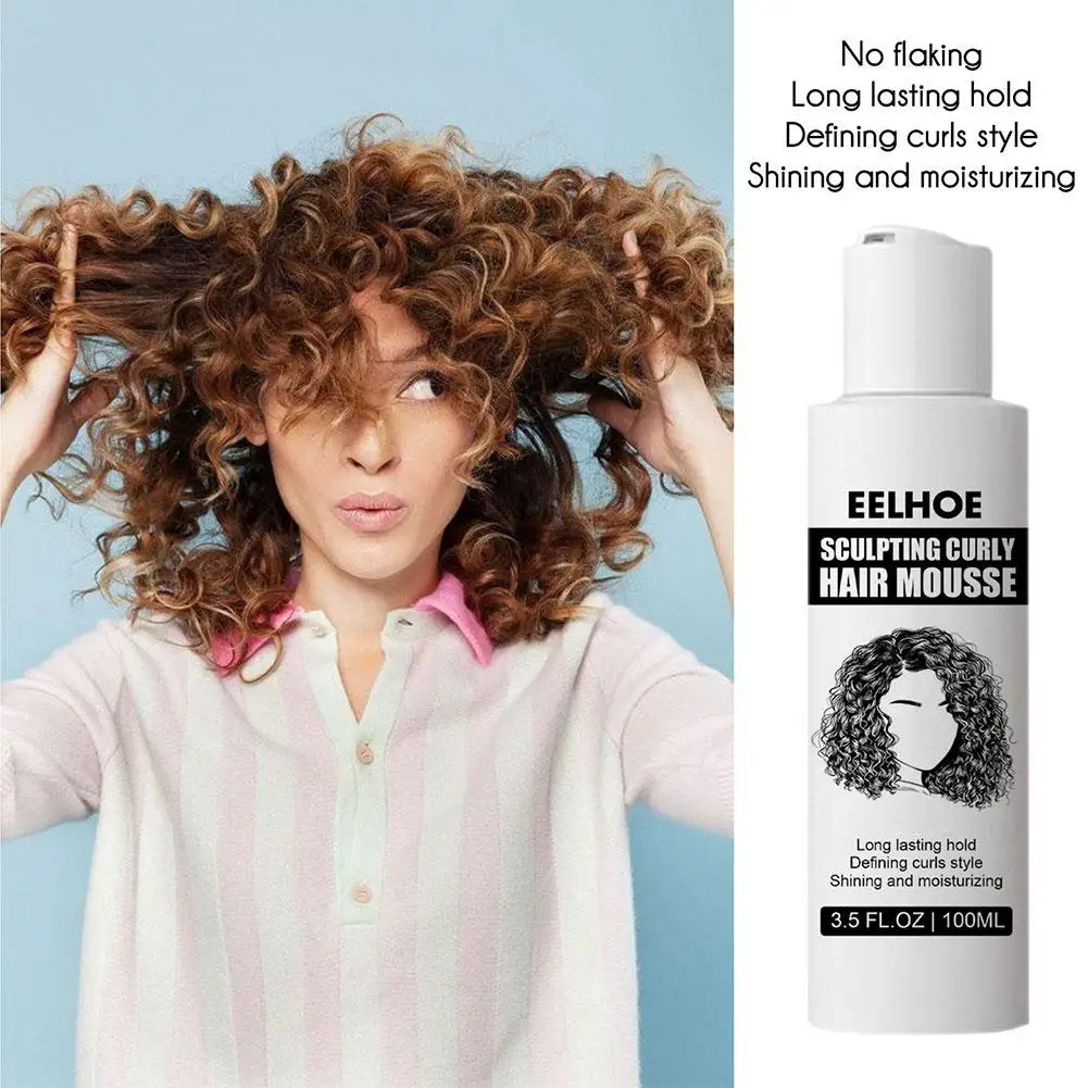 Description Picture 3 of itemEelhoe Curl Enhancers Styling Elastin Anti-frizz Curly Curling Care Hair Beauty Hair Moisturizing Repair 100ml Agent Stylin E0r9