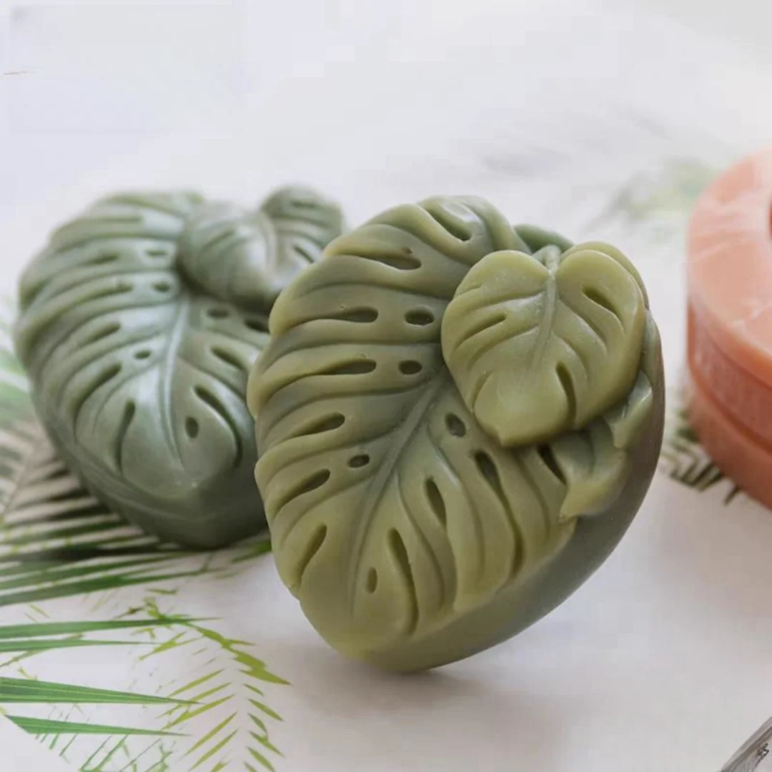 Leaf Shaped Soap Silicone Mold DIY Handmade Aromatherapy Gypsum Candle Tabletop Decoration Mould