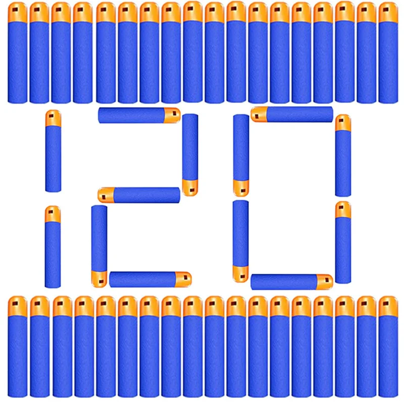 Kids Shooting Game Refill Dart Proiettili Pack 9.5Cm * 1.9Cm Compatibile Con Nerf N-Strike Mega Blaster Mastodon Twinsock Toys Guns