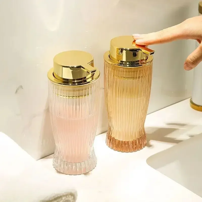 Soap Dispenser Shampoo Dispenser Foaming Soap Dispenser Soap Dispenser Bottle Household Bathroom Products Bubble Bottle Vertical Glass Soap Dispenser Shampoo Press Sub-bottle Bathroom Decoration Accessories