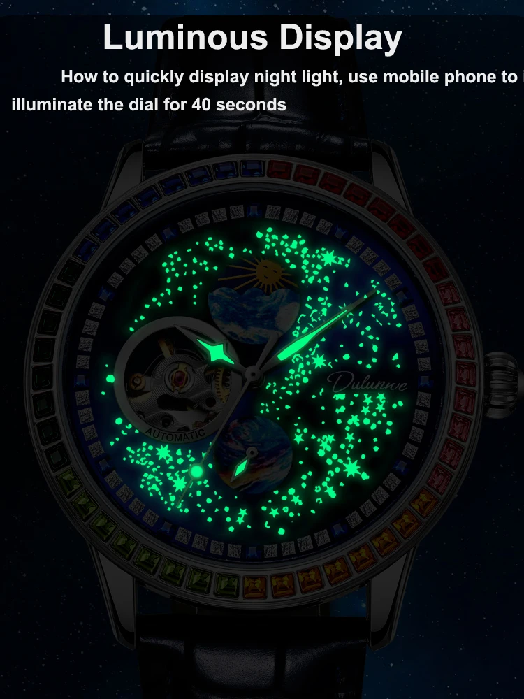 Orologio da polso meccanico automatico di alta qualità, casual, impermeabile, militare, luminoso, con fasi lunari, in acciaio inossidabile, da uomo_voghion.com