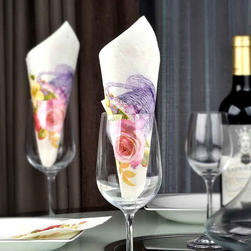 Paper Napkins Printed Colorful 20pcs/pac 2-ply
