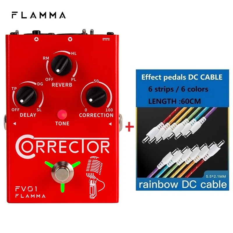 FLAMMA FV01 DC line Vocal Effects Processor Pitch Correction with Delay