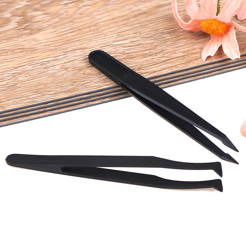 Carbon Steel High precision black curved tweezer DIY nipper perler bead  nipping hama bead handicraft clamp plier