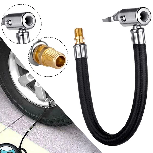 Tuyau de gonflage d'air pour pneus de moto, vtt, route, pompe gonflable,  adaptateur pour Tube d'extension, accessoires de bicyclette - AliExpress