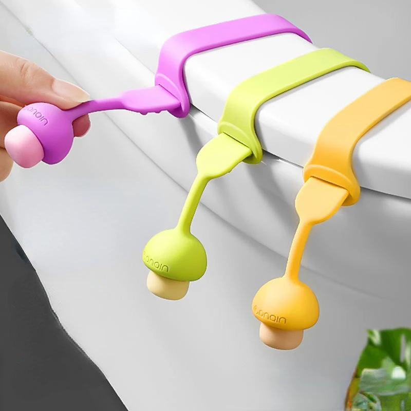Toilet Cover Lifter Lift Toilet Lid Handle Sanitary Anti Dirty Hand Cute Toilet Accessories