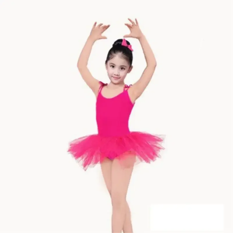 Elegant Kids Ballet Dress Sleeveless Dance Costume