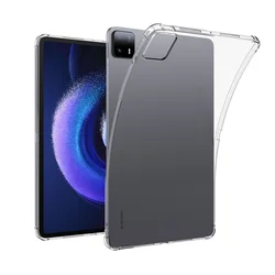 Transparante siliconen airbag tablet case - All-in-one, zachte TPU hoes