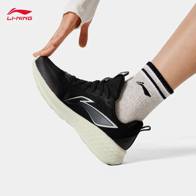 LI-NING Women LIGHTCLOUD Running Jogger Shoes Breathable Comfortable LiNing Stylish Retro Sneakers ARSV038