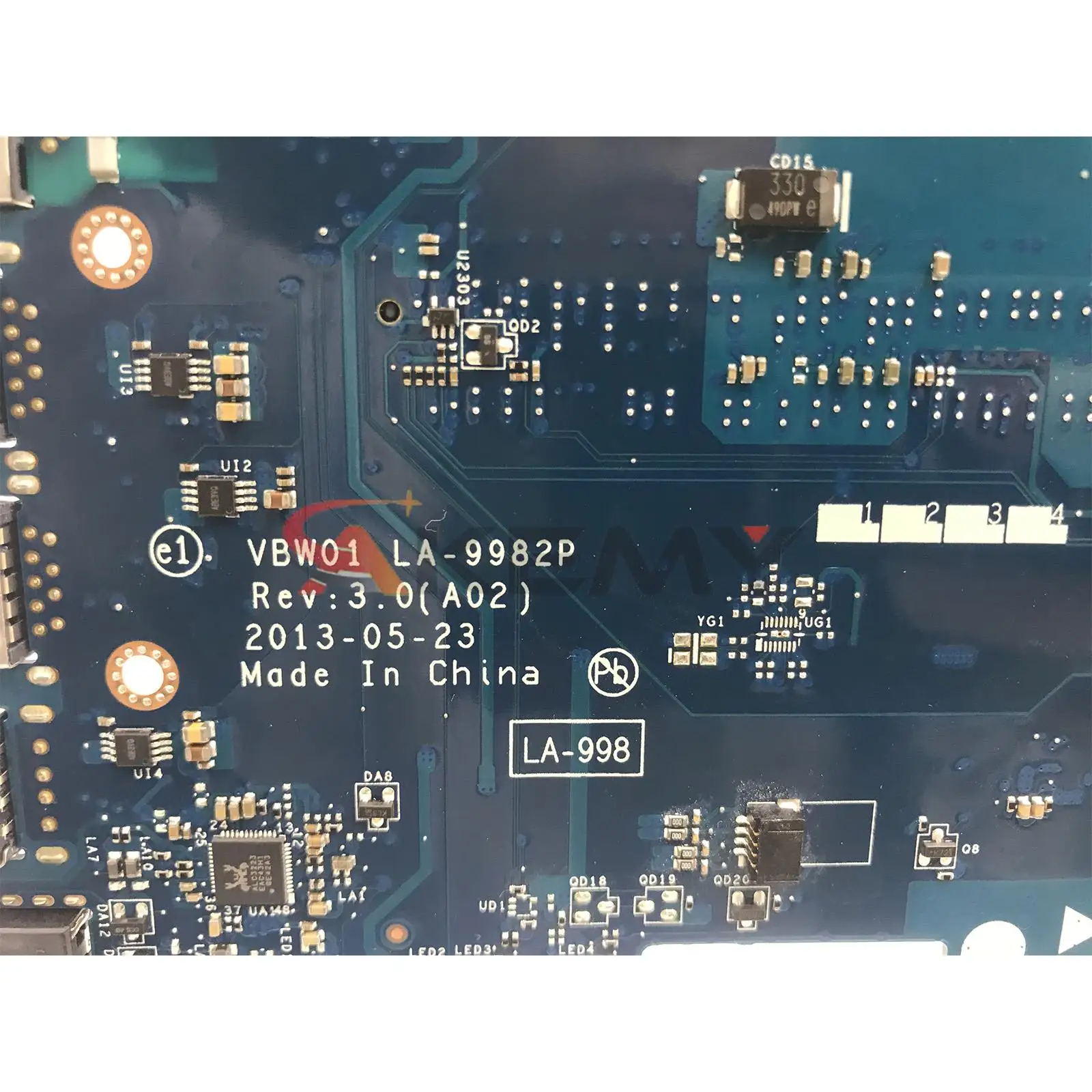 Placa-mãe La-9981p La-9982p para Dell Inspiron 15r 3537 5537 Placa-mãe Cn0p28j8 0mxm3y com 2955u 2957u i3 i5 i7 Cpu 4ª Geração - Imagem 2