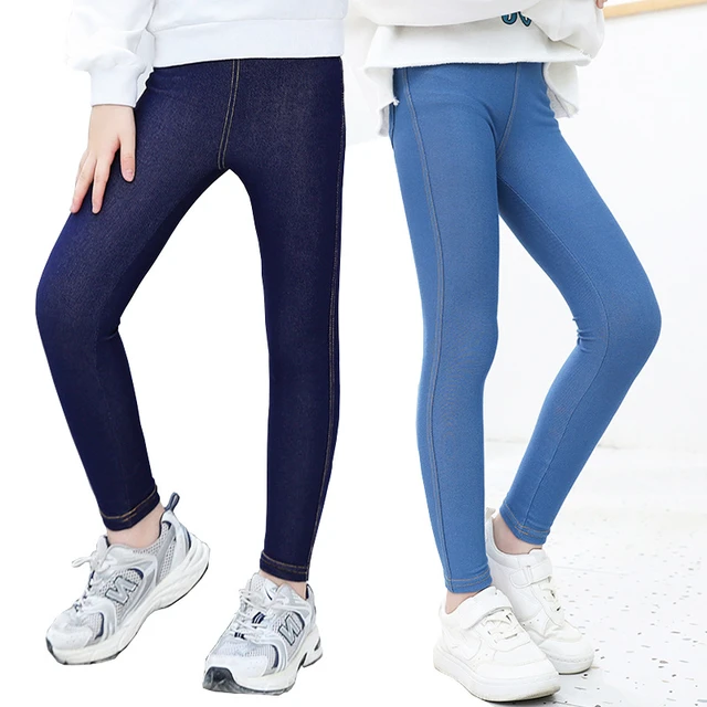 Children's Tight Yoga Pants Leggings Spring and Autumn Outer Wear Teen Girls  Running Elastic Sports Pants Girls Running Leggings - AliExpress