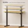 FLEXISPOT EN1 One-Piece Rubber Wood Standing 55 X 24 Inches Height Adjustable Electric Sit Stand Home Office Desks  Rubber Top 6