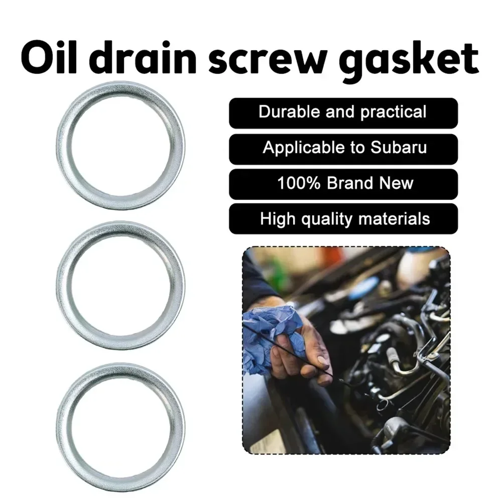 Oil Drain Plug Gasket Oil Drain Plug Seal Washer O Ring Gasket Sealing Washers Engine Gasket Set Copper Gasket Combination Iron Car Oil Pan Gasket Rear Axle Housing Filler Plug Car Transmission Drain Plug Leakproof Sealing Washer 1215710010 For Toyota