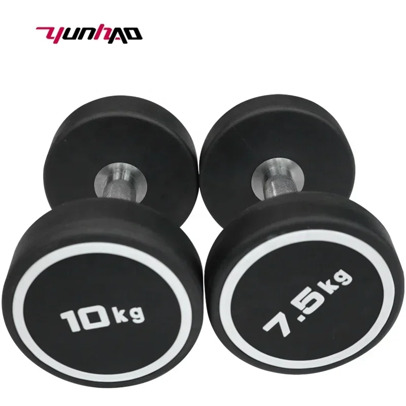 Home Gym 2.5-50 KG PEV Round Dumbbell Set For Strength Training