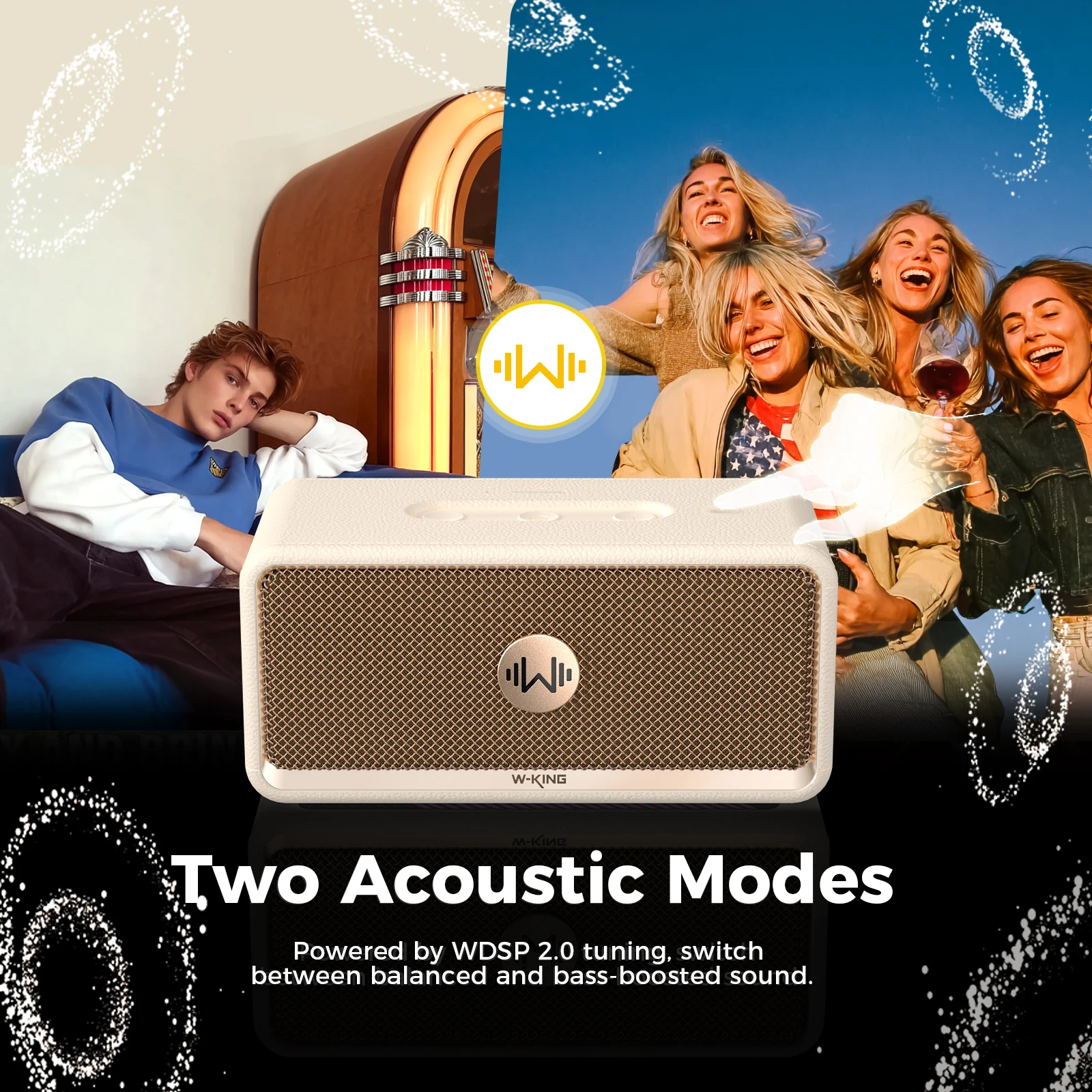 Gadgetoo W-King H130 Portable Speakers 40W Boomboxes
