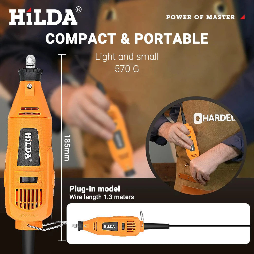 Electric Mini Drill Grinder Engraving Pen Mini Drill Electric Rotary Tool Grinding Machine Accessories 6