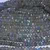 Labradorite loose beads roundelle faceted 3/4/6/8/10mm nature  for making jewelry  38cm FPPJ wholesale 5