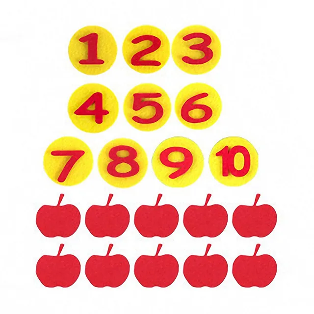 Kids Montessori Toys Educational DIY Weave Cloth Apple Tree Math Toys Learning Toys for Children Preschool Sensory Teaching Aids 3