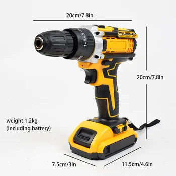 20v Electric Power Drill Kit For Home Repair,Maintainance And Improvements Including All Daily Home Tools Drill Bits 2