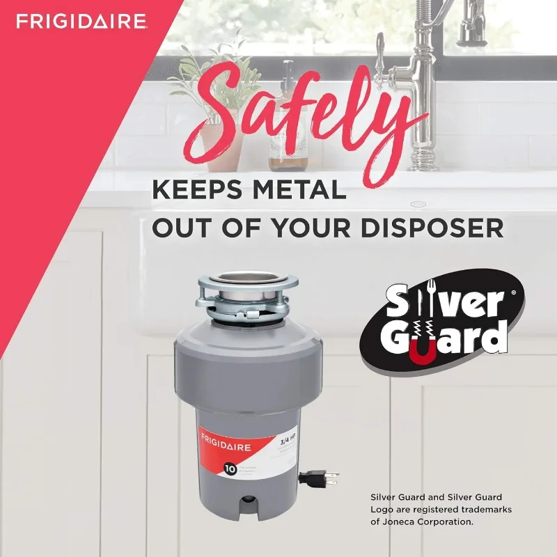 Frigidaire 3/4 HP Corded Garbage Disposal for Kitchen Sinks | FF75DISPC1 4