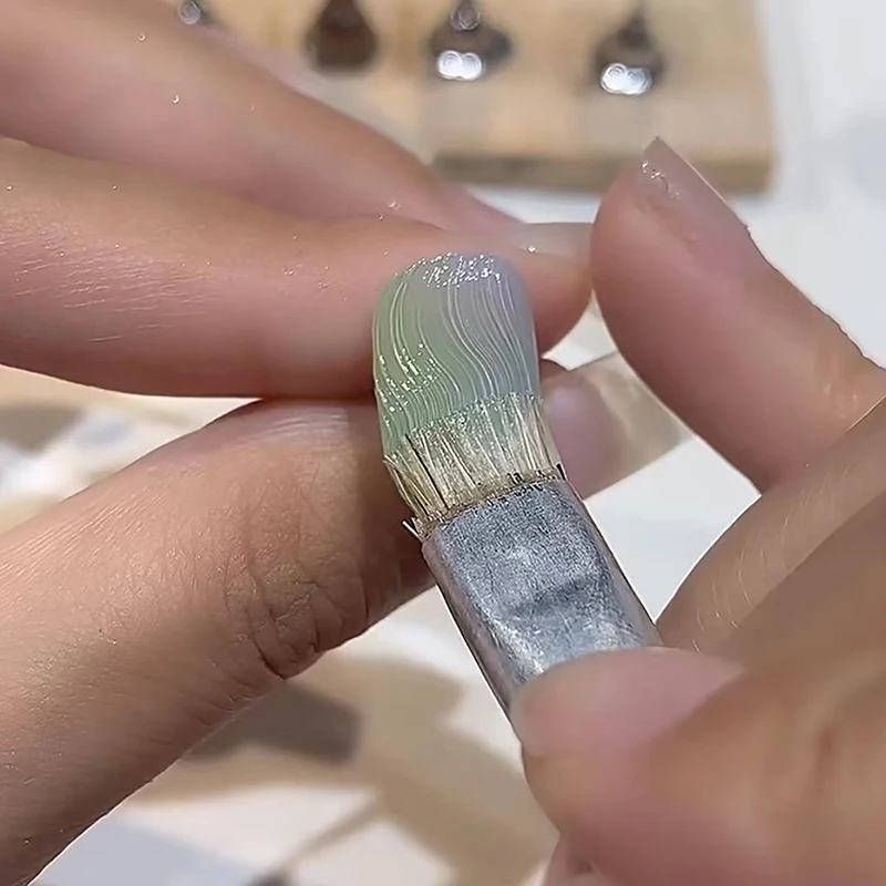 Nail Art Texture Brush French Tip Styling Nail Brush Light Therapy Plastic Manicure Painting Tool Art Polish