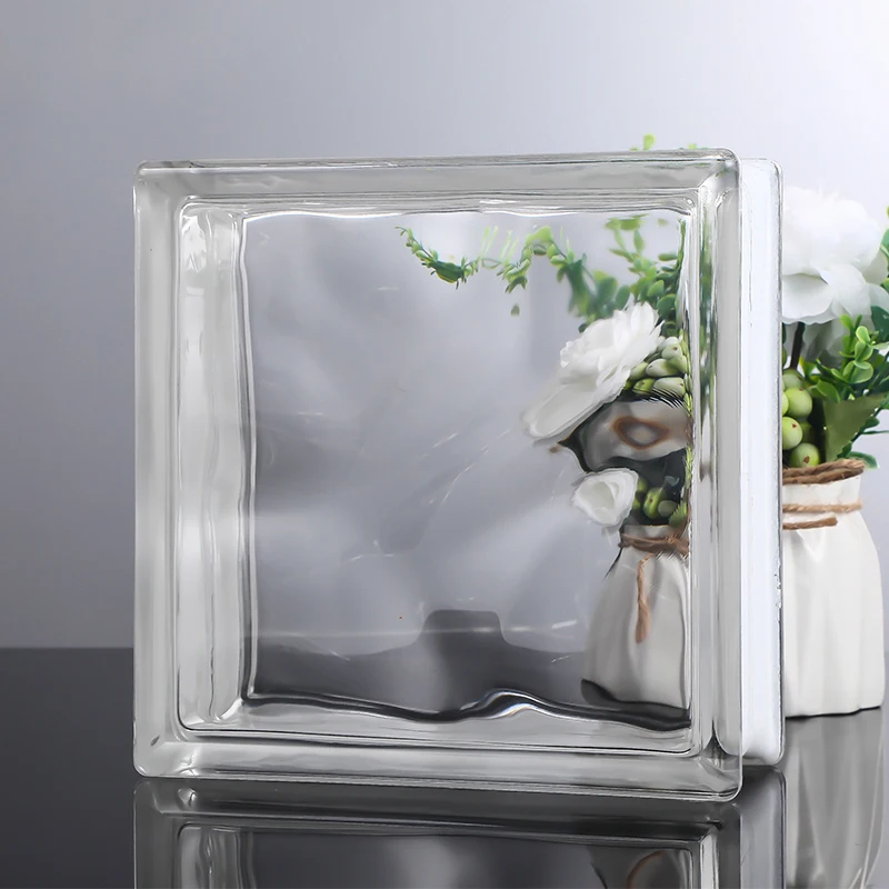 thumbnail image 1 of Ladrillo de vidrio ultrablanco, ladrillo de cristal, pared divisoria para baño, transparente, claro, opaco, patrón de sol, ladrillo hueco cuadrado, 1 of 5