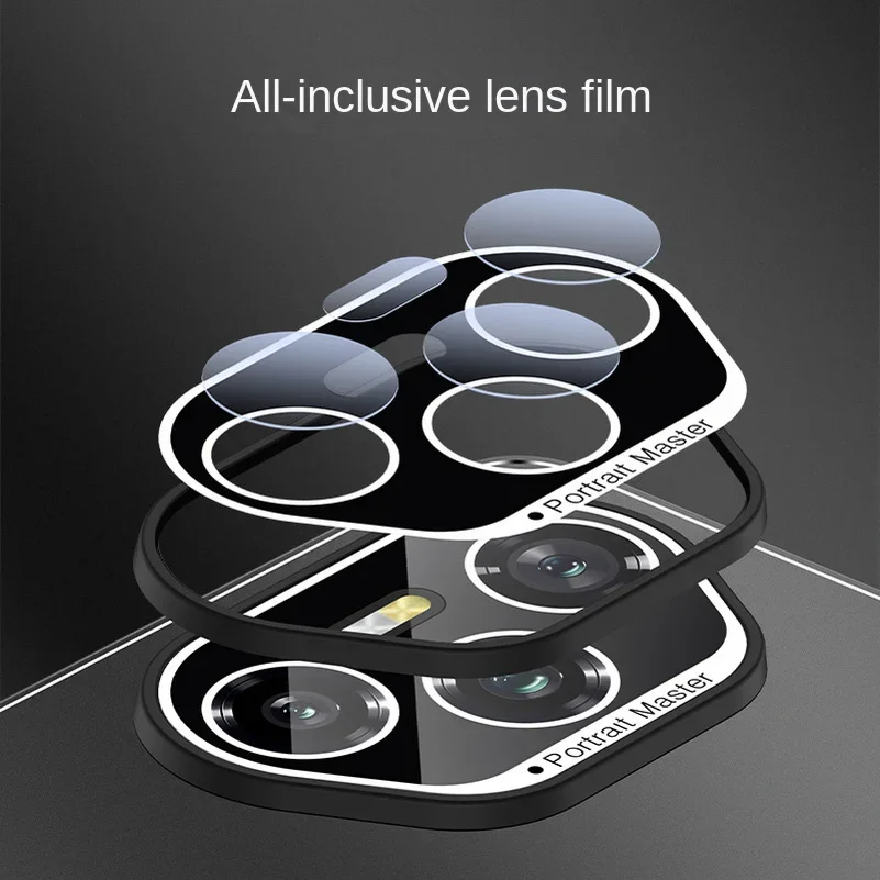 Premium Matte Acrylic Shockproof Camera Protection Hard Bumper Back Cover
