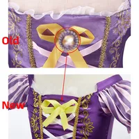 Robe raiponce pour enfants de 3 à 8 ans, Costume de fête emmêlé pour filles, fantaisie d'anniversaire, Cosplay, carnaval, Halloween 3