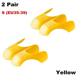 Shoe Crease Protector Set: Anti - Wrinkle Toe Support (Yellow - S (EU35 - 39))