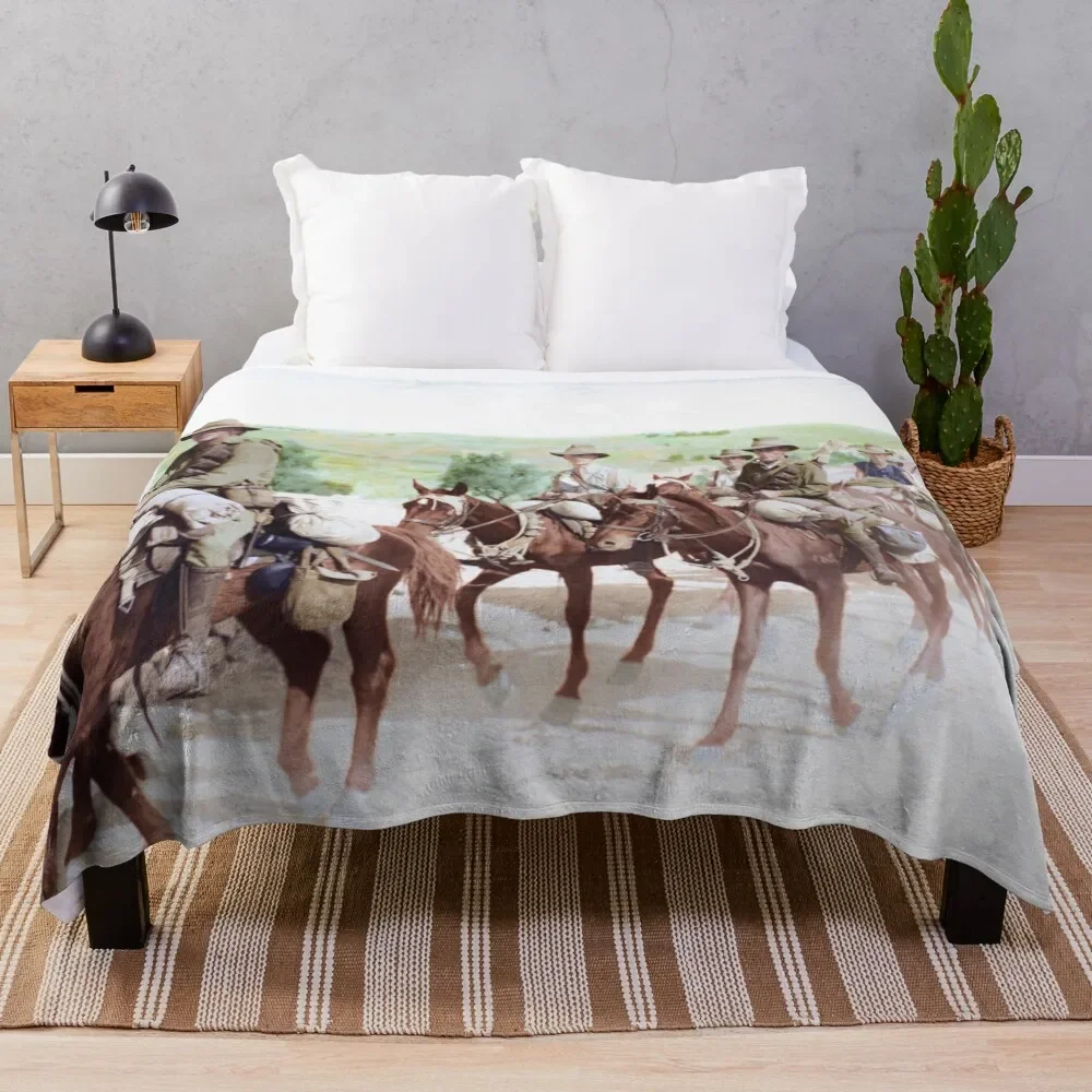 

Australian Light Horse, 1918 Throw Blanket Fluffy Softs for winter Decorative Beds Furry For Decorative Sofa Blankets