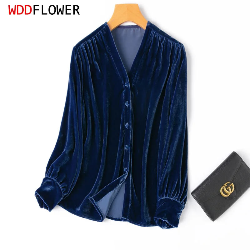 Ultra-fine velvet wool shirt  Shirt, blouse