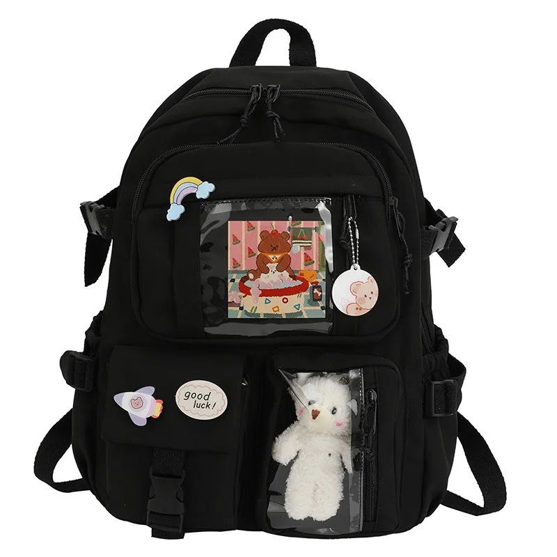 Zaino Kawaii Per Ragazze Zaino Per Ragazze 2025 Per La Scuola Carino Estetico Grande Zaino Oxford Grande Capacità 31x45 Cm