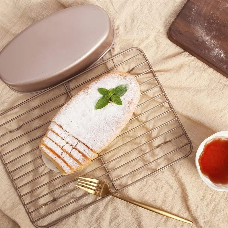 Baking Tools 23CM Oval Nonstick Pans Carbon Steel Cake Mold Cheesecake Bread Loaf Pan Baking Mould Pie Tin Tray