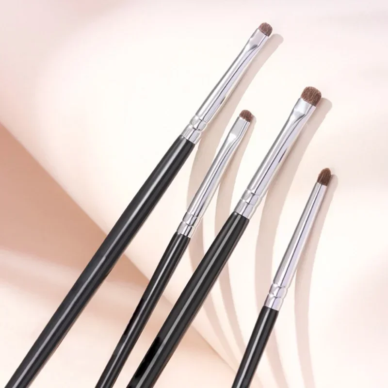 1/4Pcs Flat Eyes Makeup Brushes Professional Angled Eyebrow Eyeliner Contour Brush Concealer Eyeshadow Make Up Cosmetics Tools makeup brush set makeup brush