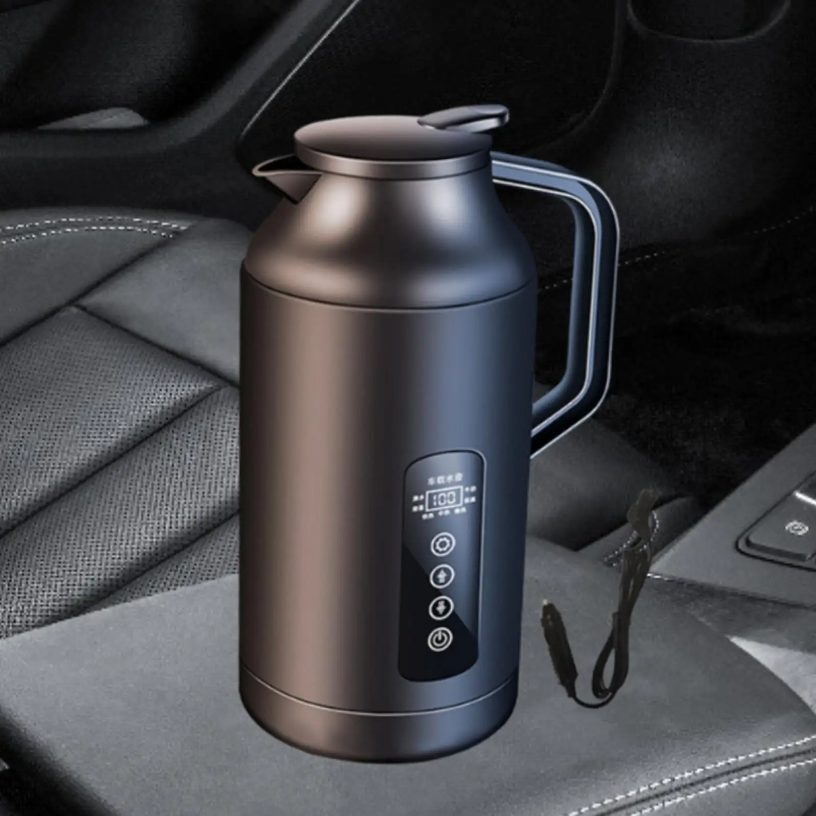 1.5L Kettle Boiler Large Capacity High Power Good Insulation 12V 24V Universal for Outdoor Camping Home Use Truck Road Trip