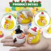 50/100 Pcs Christmas Rubber Ducks  Mini Christmas Ducks Toys Xmas Party Decorations Duck Pool Toys for Party 6