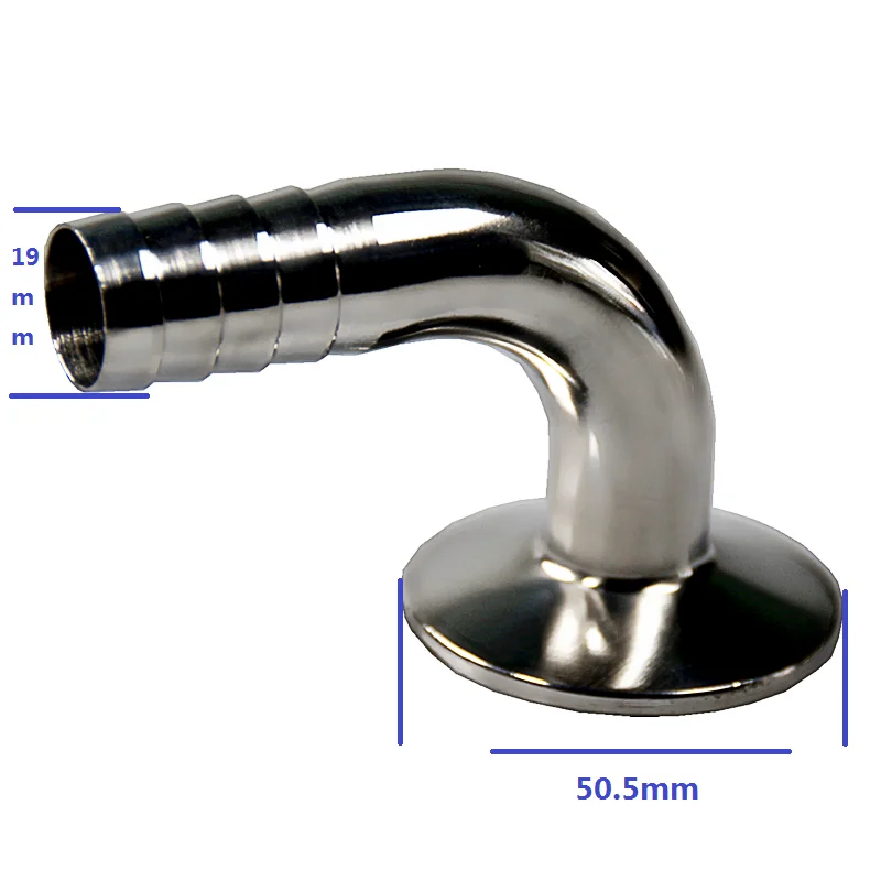 19/25/32/38/45/51/Flange 50.5-64mm Hose Barb 1.5"-4" Tri Clamp 90 Deg Elbow SUS304 Stainless Sanitary Fitting hose pipe fitting,pipe fitting,water pipe fitting