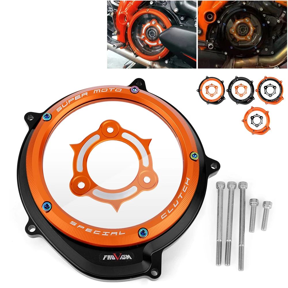 

Clear Clutch Cover Protector Guard For KTM 1050 1090 1190 1290 Adventure ADV Super Duke 1290 R/GT 2022 23 Motorcycle Accessories