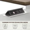 End Table, 21'' Side Table with Charging Station, End Table with Storage, Nightstand with Adjustable Shelf for Living Room 3