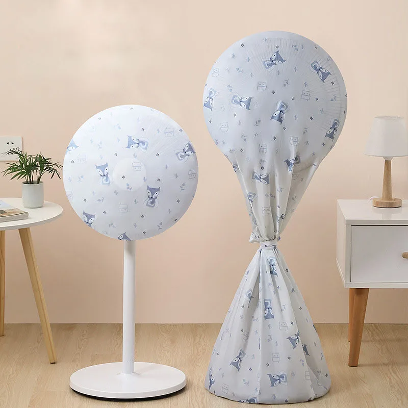 Electric Fan Cover Dustproof Round Standing Fans Mesh Shield Protector Bag 50-65cm Damp-Proof Pedestal Floor Fan Anti-Dust Cover