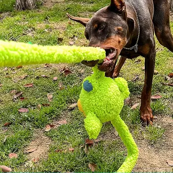 Dog Chew Toy Stuffed Dog Toys Pet Squeaky Toys Interactive Plush Puppy Chew Toy For Boredom Relief Teeth Cleaning Playing 5