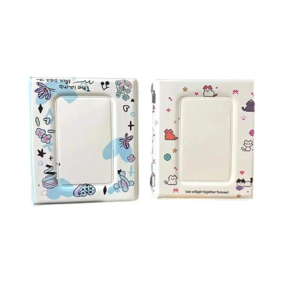One Grid Angel Lamb Photo Album with Snap Buttons 3 Inch Star Binder Album Ins Double-sided Cards Collections Book
