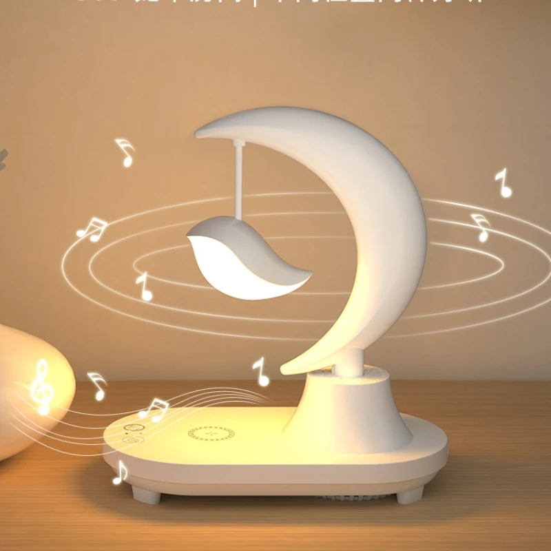 

Bluetooth Speaker Wireless Charging Colorful Night Light Audio Atmosphere Desktop Decoration Bedside Lamp