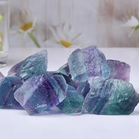 Minorganisateur de cristal de fluorite de document naturel, spécimen de roche de paysage, napdécoratif en vrac, forme irrégulière, pierre brute, décoration d'intérieur 3